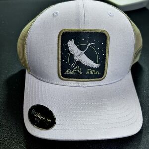 Columbia PFG Patch Heron Embroidered Fishing Women's Mesh Snapback NWT New